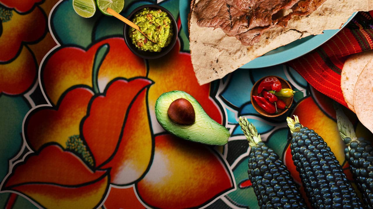 Street Food: Latin Amerika arka plan